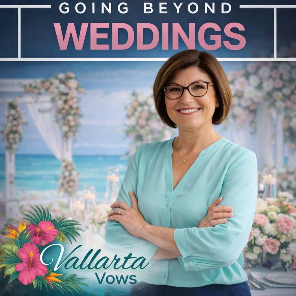 Square-format Vallarta Vows social campaign creative